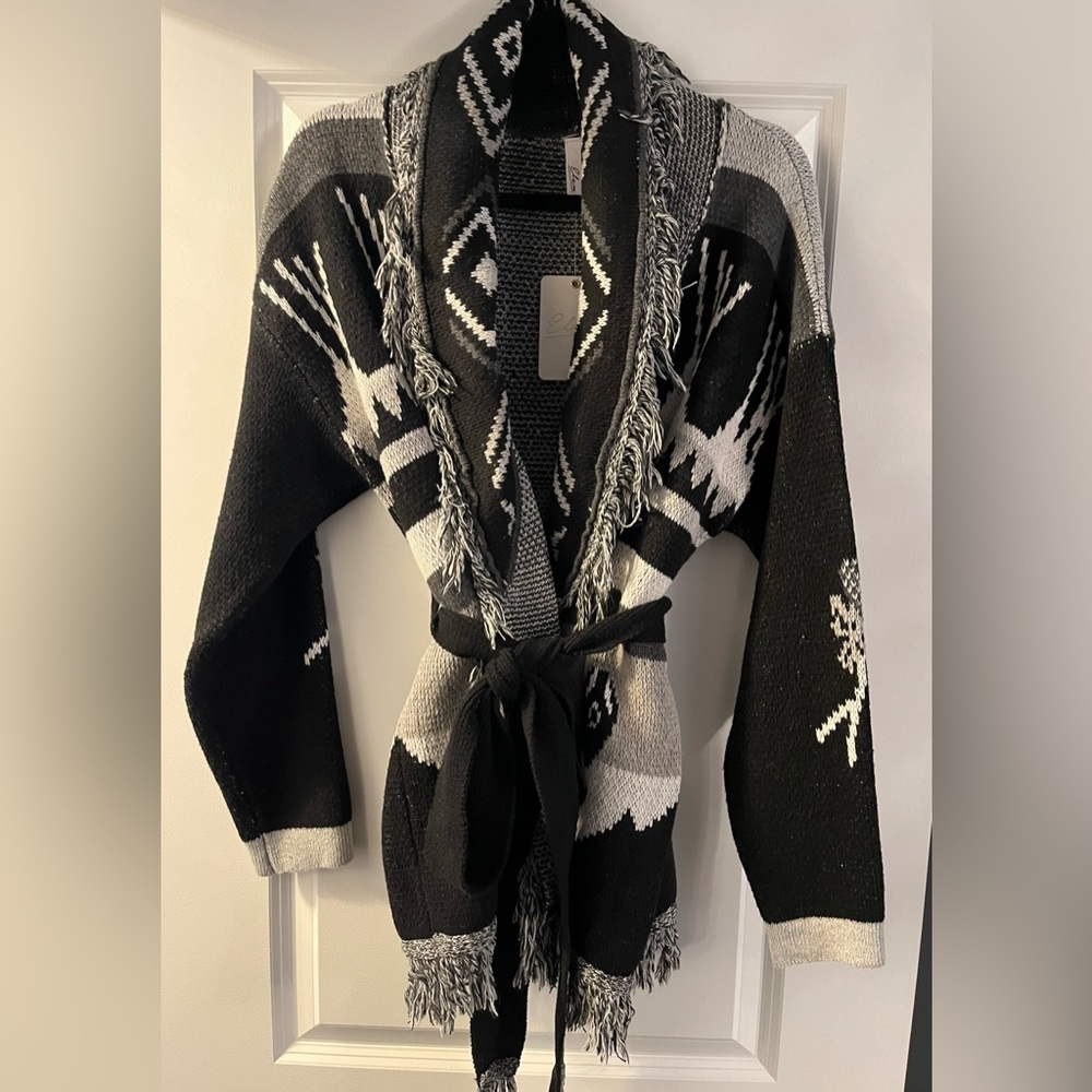Wrap sweater